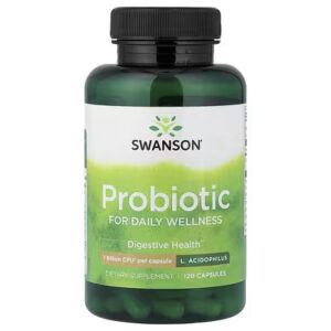 Swanson Probiotic – 1 Billion CFU per Capsule ,120 Capsules