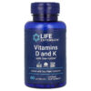 Life Extension Vitamins D and K with Sea-Iodine ,60 Capsules